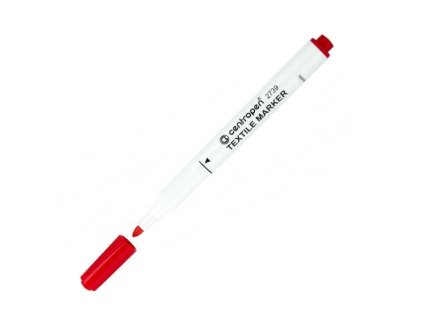 Popisovač na textil Centropen 2739 červený