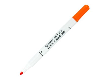 Popisovač na textil Centropen 2739 oranžový