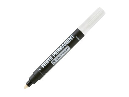 Permanentný popisovač Centropen 8586 biely