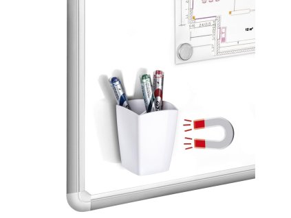 Magnetický držiak popisovačov Cep biely