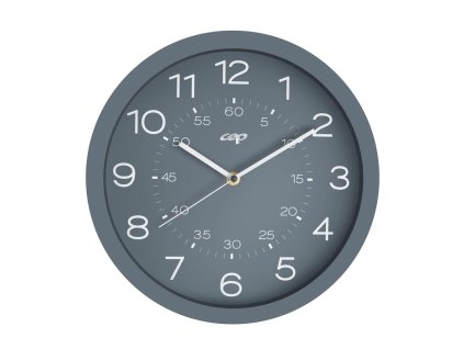 Nástenné hodiny CEP Riviera 30cm sivé
