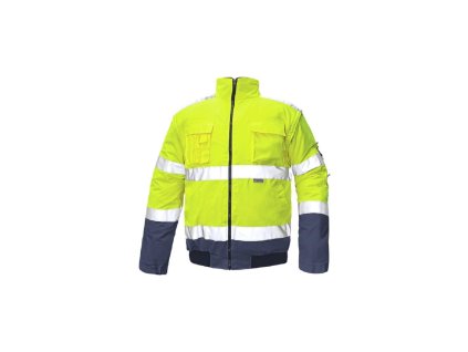 Bunda bezpečnostná CLOVELLY PILOT HV žltá/navy M