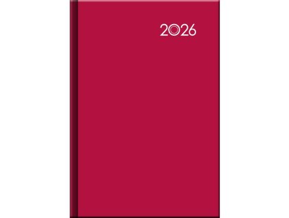 Diár FALCON denný A5 14,2 x 20,4 cm červený 2026