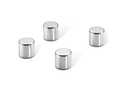 Magnety extra silné na sklenené tabule, valček 10 mm, 4 ks