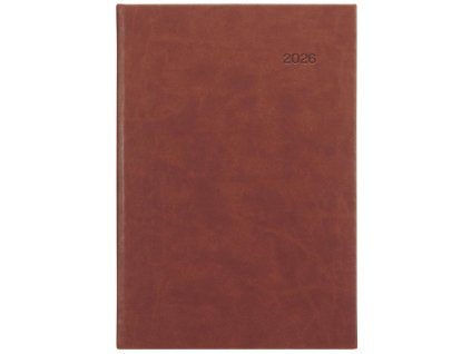 Diár Viva denný A5 14,8 x 21 cm hnedý 2026