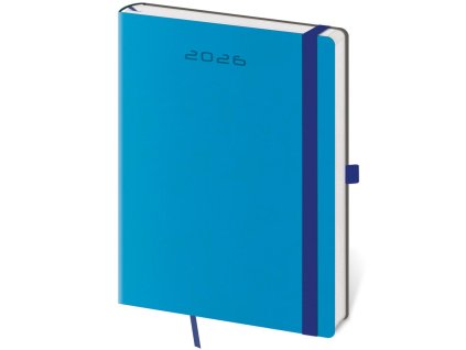Diár Flexies týždenný B6 12x16,5cm modrý 2026