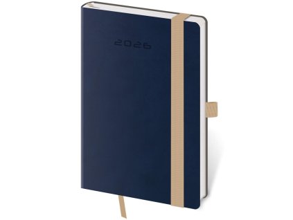 Diár Flexies týždenný vreckový A6 9x14cm tmavo modrý 2026