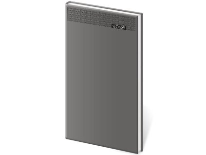 Diár Gommato týždenný vreckový šedý 2026