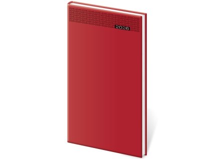 Diár Gommato týždenný vreckový červený 2026