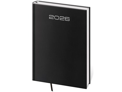 Diár Old Karachi týždenný A5 14,3x20,5 cm čierny 2026