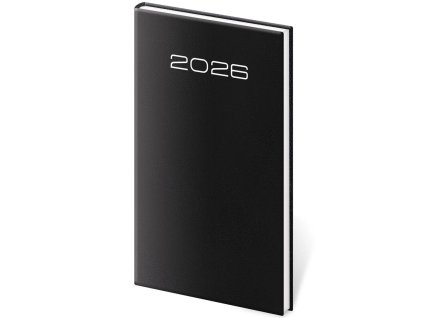 Diár Old Karachi týždenný vreckový čierny 2026