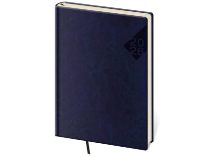 Diár Nebrasca denný A5 14,3x20,5 cm modrý 2026