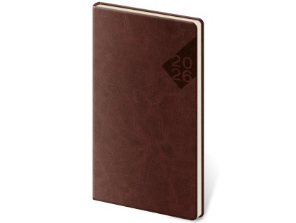 Diár Nebrasca týždenný vreckový anglická červená 2026