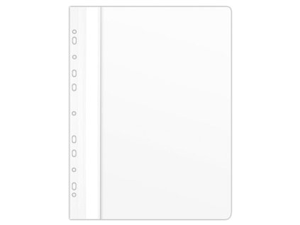 Rýchloviazač PVC s eurodierovaním DONAU lesklý biely