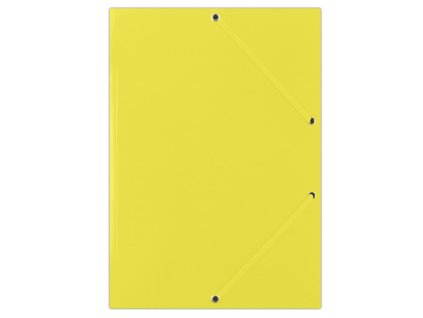 Kartónový obal lesklý s gumičkou DONAU žltý