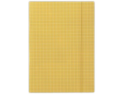 Kartónový obal s gumičkou DONAU oranžové káro