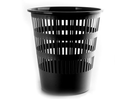 Kôš plastový rebrovaný 16 ℓ čierny
