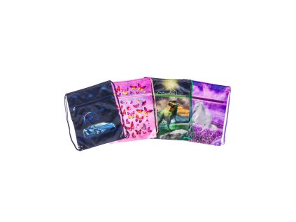 Vrecko na prezuvky DONAU, mix 5 farieb, 8 ks