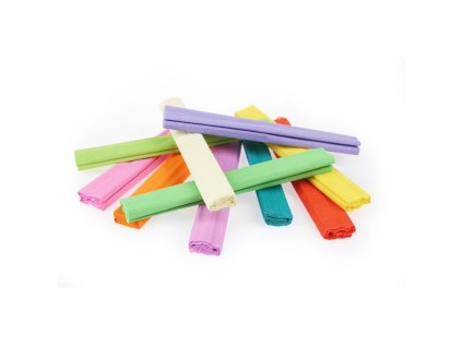 Krepový papier Gimboo 50 x 200 cm, mix pastelových farieb