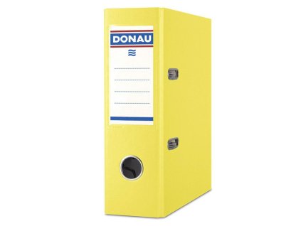 Zakladač pákový DONAU Master, kartón a fólia, A5/75 mm, žltý