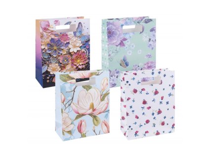 Darčeková taška DONAU HOME, laminovaná, 26x32,5x10cm, celoročná, s uchom, mix motívov bez možnosti výberu