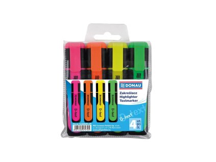 Sada zvýrazňovačov DONAU D-text 4S
