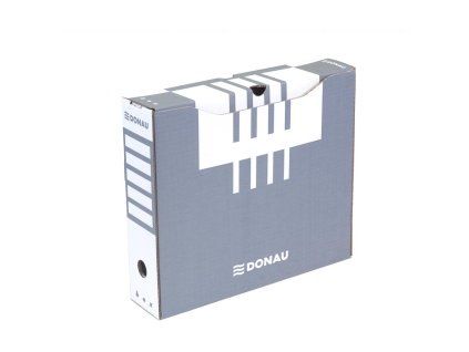 Archívny box DONAU 80mm sivý