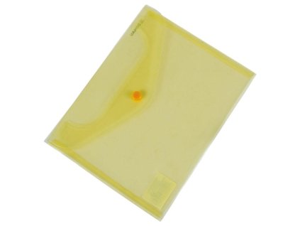 Plastový obal C5 s cvočkom DONAU žltý