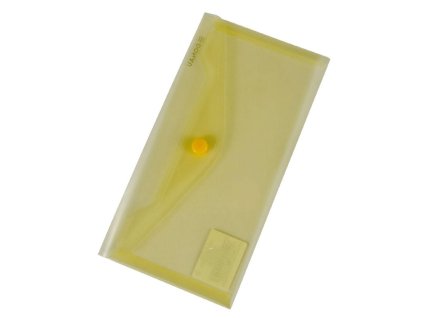 Plastový obal DL s cvočkom DONAU žltý