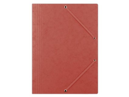 Prešpánový obal s gumičkou DONAU červený