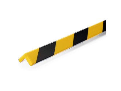 Ochrana rohov profil C19, žlto-čierna, samolepiaca