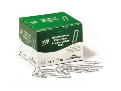 Spisové spony DURABLE 32mm zinkové 1000ks