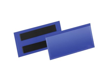 Magnetické vrecko na štítok 100 x 38 mm 50 ks modré