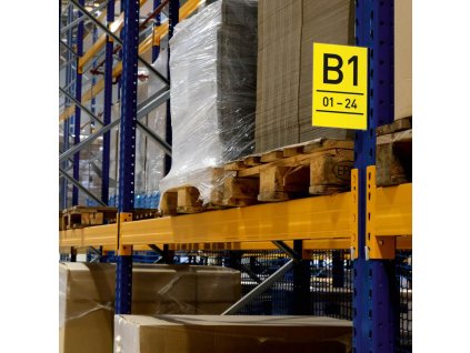 Magnetické značenie uličky A5, na výšku, transparentné