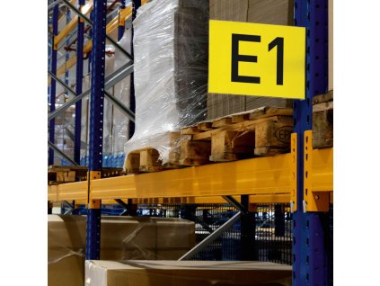 Magnetické značenie uličky A4, na šírku, transparentné