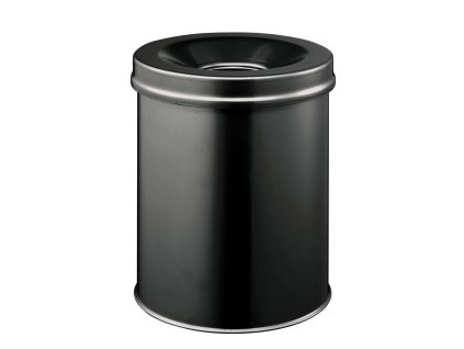 Kôš oceľový protipožiarny 15 ℓ čierny