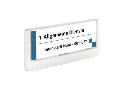 Informačná tabuľka Click Sign 149x52,5 biela