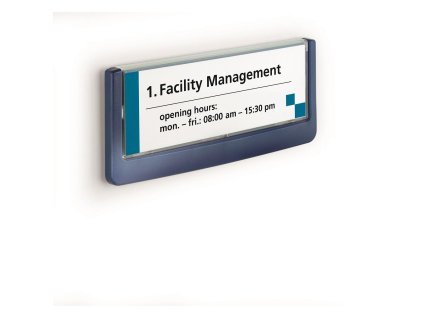 Informačná tabuľka Click Sign 149x52,5 modrá