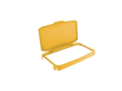 Výklopné veko na kôš DURABIN 60 s rámom žlté