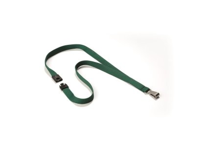 Závesný remienok DURABLE SOFT COLOUR 15mm tmavozelený 10ks