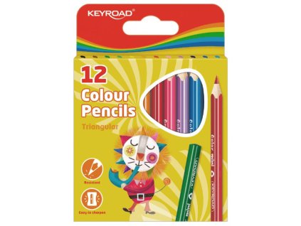 Farbičky KEYROAD Mini, 12 farieb