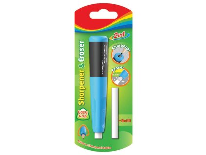 Strúhadlo plastové s gumou KEYROAD, náplň, blister