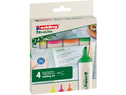 Sada zvýrazňovačov edding 24/4S