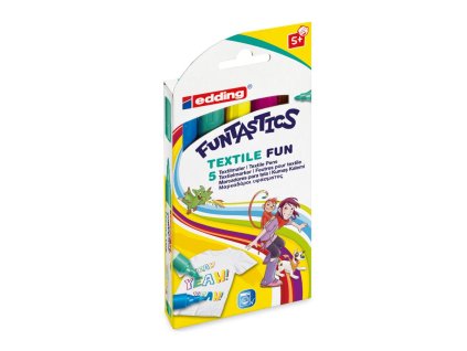 Popisovač na textil edding 17 FUNTASTICS textile fun 5f