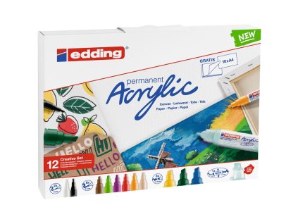 Kreatívna akrylová súprava v základných farbách