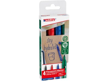 Sada permanentných popisovačov edding 2000 C/4S