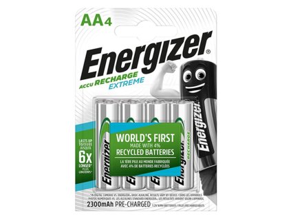 Batéria Energizer tužková nabíjateľná 2300 mAh AA-HR6 / 4 ks
