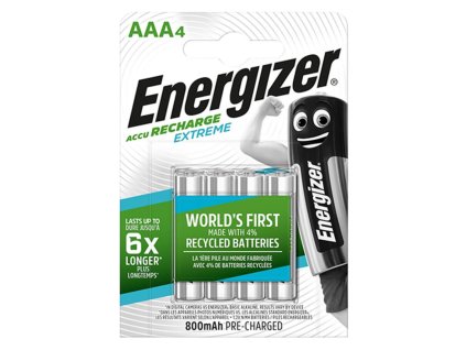 Batéria Energizer mikrotužková nabíjateľná 800 mAh AAA-HR03 / 4 ks