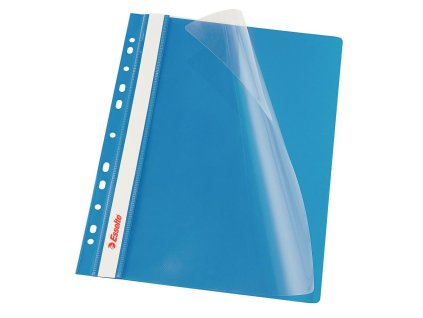 Rýchloviazač PVC s eurodierovaním Esselte VIVIDA modrý