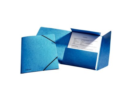 Prešpánový obal s gumičkou Esselte modrý